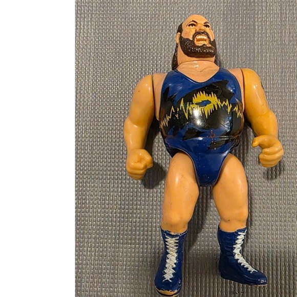 Ljn Other - Vintage WWF LJN Earthquake John Tenta Wrestling Action Figure 1990 Rubber Toy